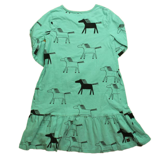 Tea Girls Blue | Horses Dress Size: 8 Years