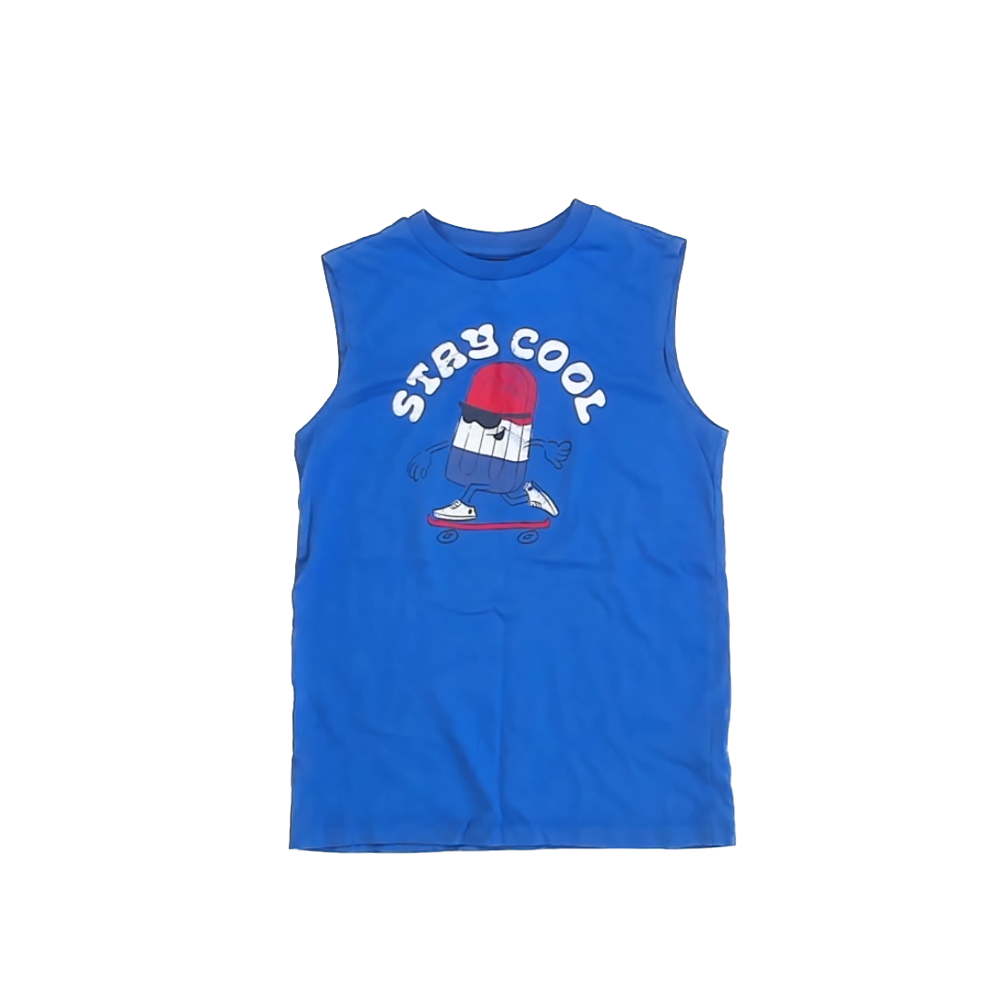 Wonder Nation Boys Blue | Ice Pop Tank Top Size: M (8) Blue | Ice Pop