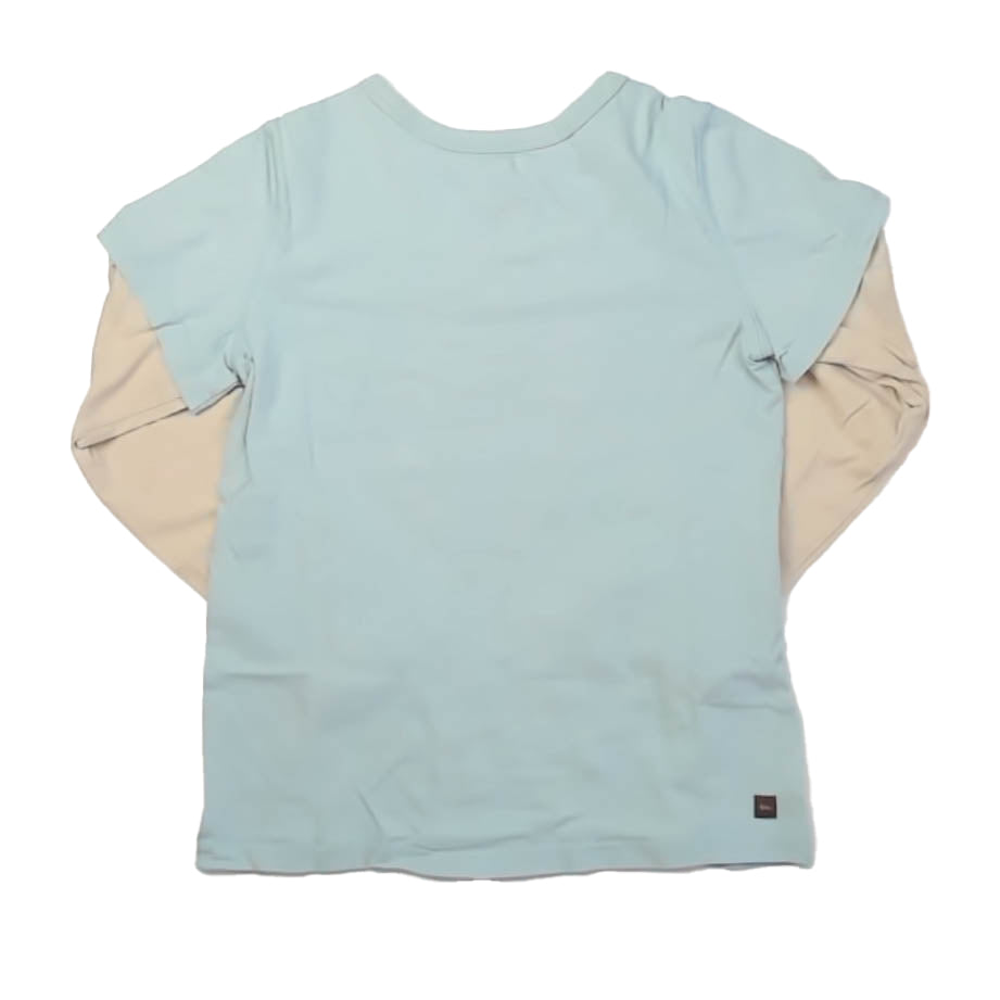 Tea Collection Boys Blue | Ivory Deer Long Sleeve T-Shirt Size: 12 Years Blue | Ivory Deer