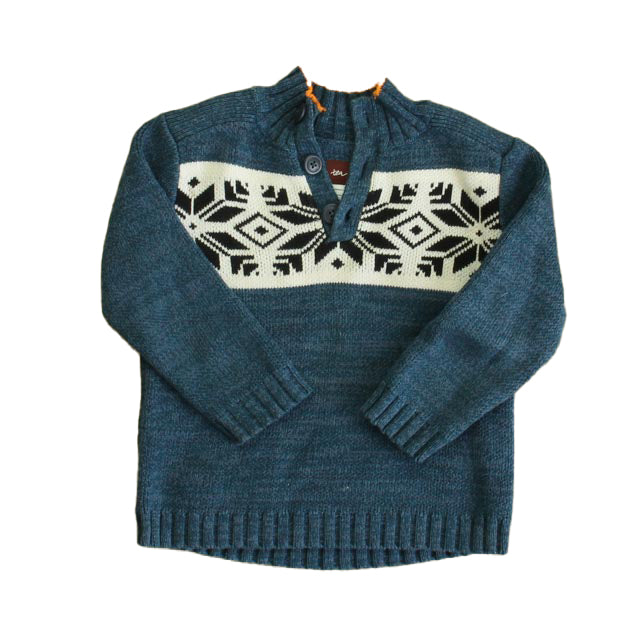 Tea Boys Blue | Ivory Sweater Size: 4T