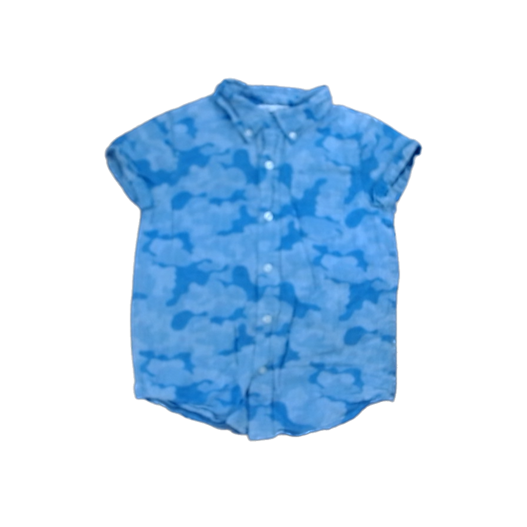 Rockets Of Awesome Boys Blue Jean | Light Camo Polo Shirt Size: 6 Years Blue Jean | Light Camo