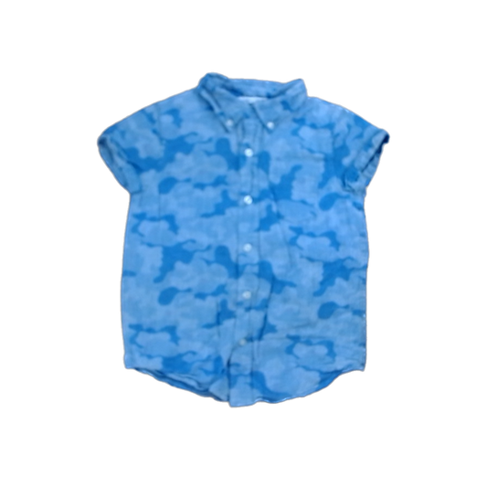 Rockets Of Awesome Boys Blue Jean | Light Camo Polo Shirt Size: 6 Years Blue Jean | Light Camo