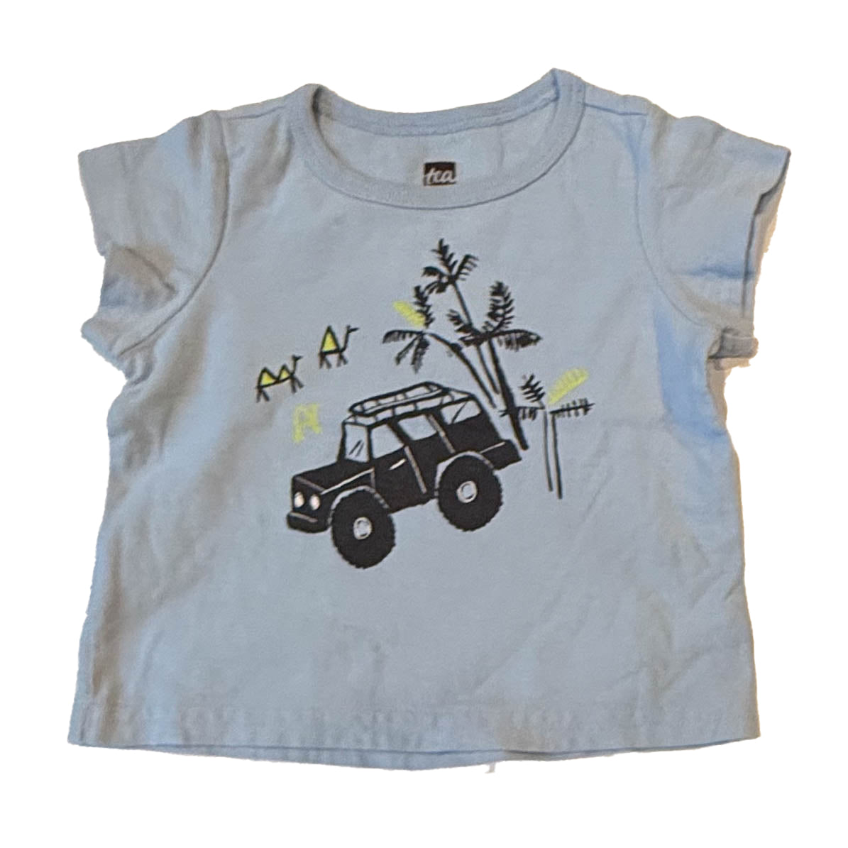 Tea Collection Boys Blue Jeep T-Shirt Size: 3-6 Months Blue Jeep