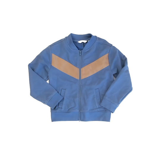 Janie and Jack Boys Blue | Khaki Track Suit Size: 5-6 Years Blue | Khaki