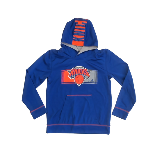 Adidas Boys Blue Knicks Hoodie Size: Youth M (10-12 Years) Blue Knicks