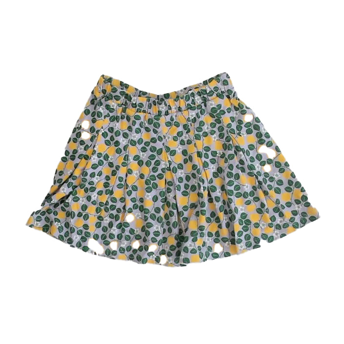 Tea Collection Girls Blue Lemons Skirt Size: 5T Blue Lemons
