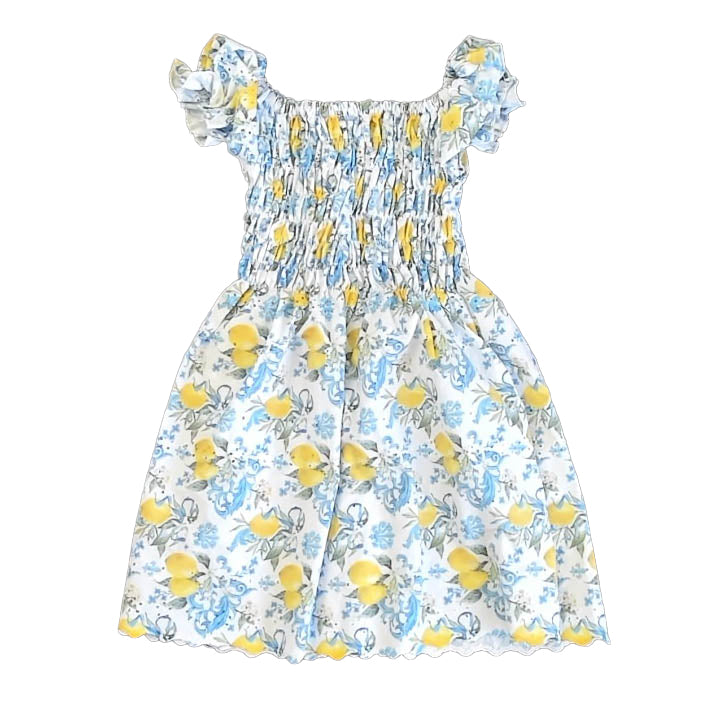 Unknown Brand Girls Blue | Lemons Dress Size: 3T Blue | Lemons