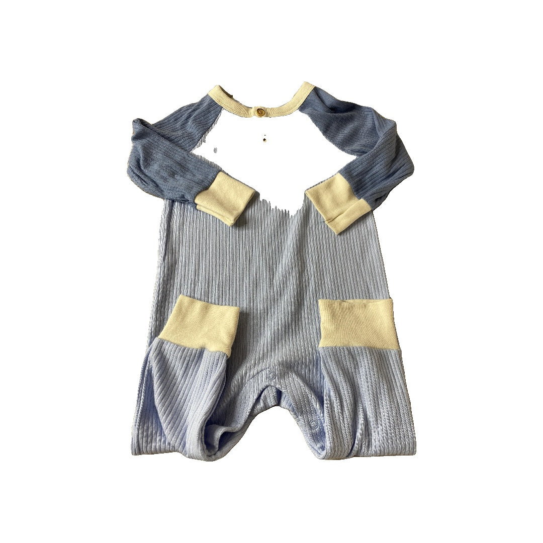 Cat & Jack Boys Blue | Light Blue | cream Long Sleeve Outfit Size: 12 months Blue | Light Blue | cream