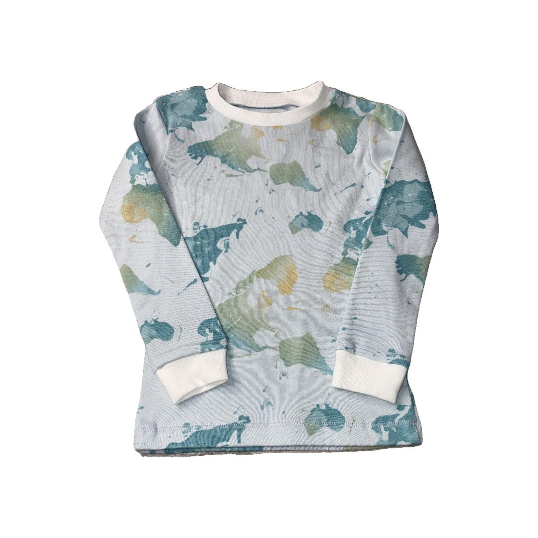 Burt's Bees Boys Blue | Light Blue Pajamas Size: 3T Blue | Light Blue