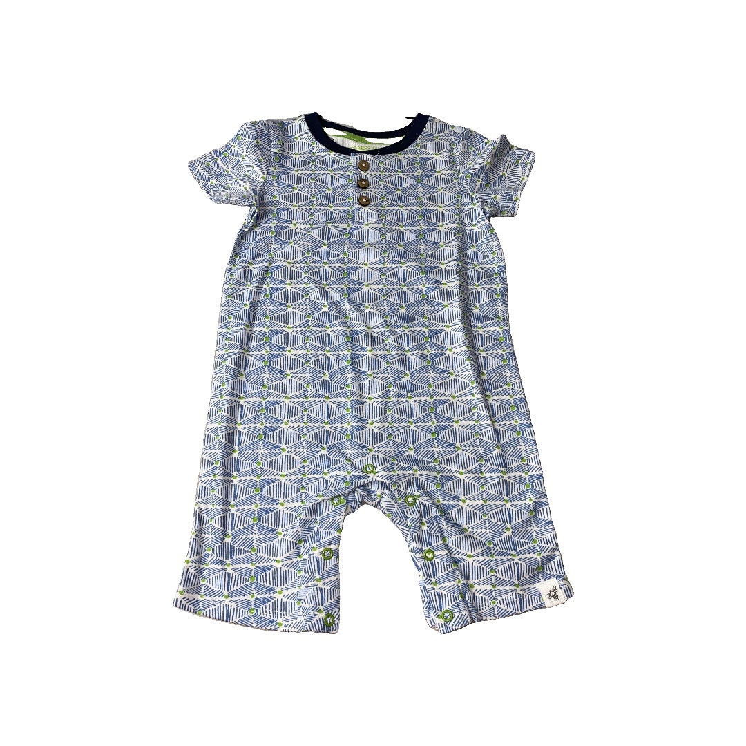 Burt's Bees Boys Blue | light green Romper Size: 18 months Blue | light green