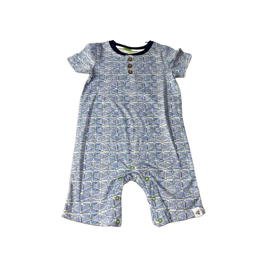 Burt's Bees Boys Blue | light green Romper Size: 18 months Blue | light green