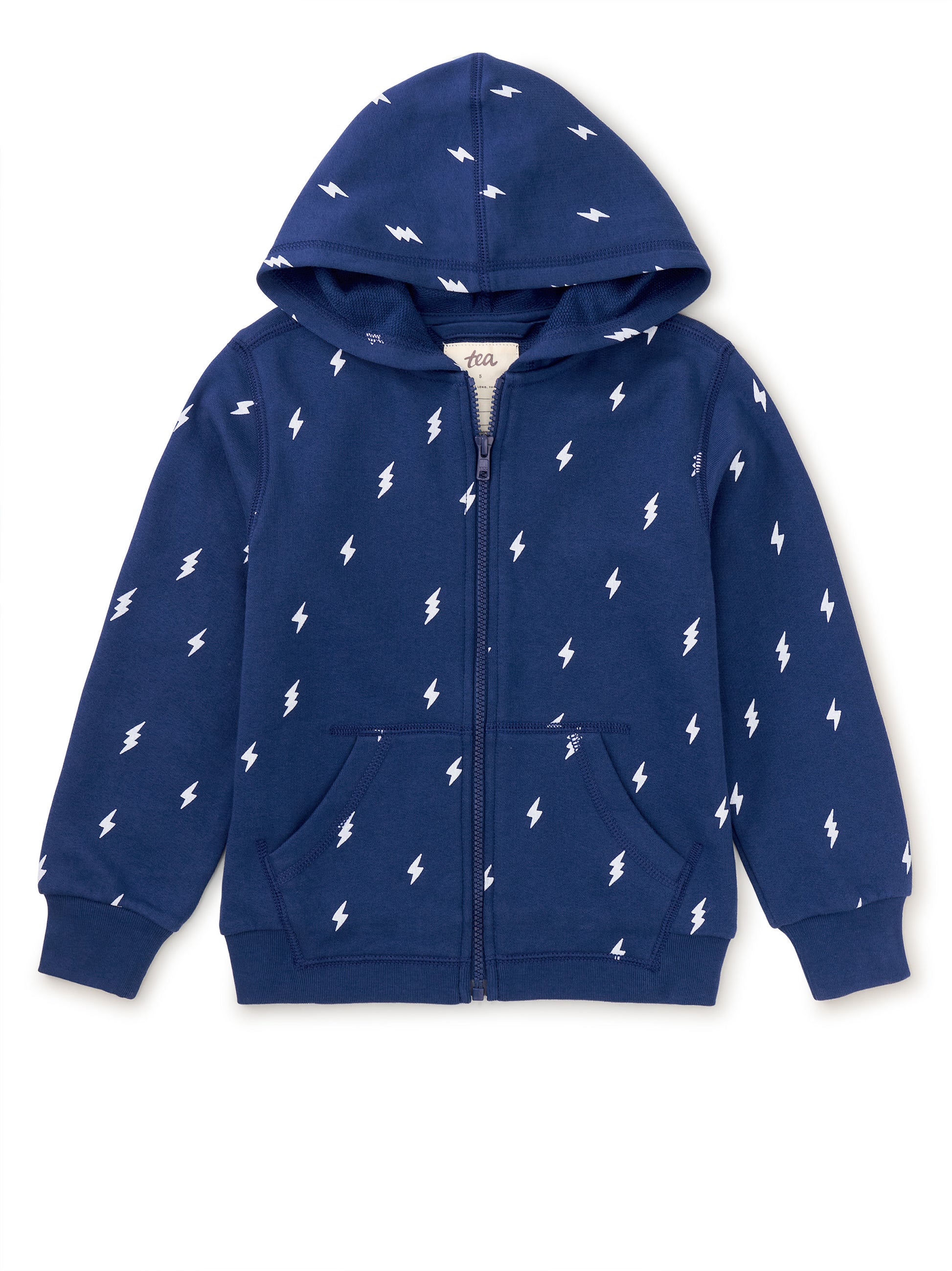 Tea Collection Boys Blue Lightening Hoodie Size: 2T Blue Lightening