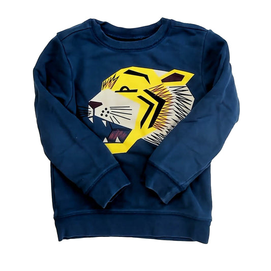 Tea Collection Boys Blue Lion Sweatshirt Size: 5T Blue Lion