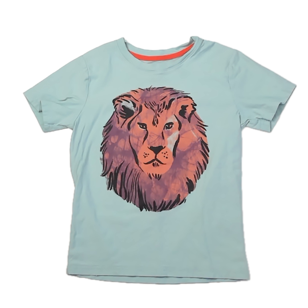 Tea Collection Boys Blue Lion T-Shirt Size: 8 Years Blue Lion