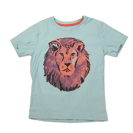 Tea Collection Boys Blue Lion T-Shirt Size: 8 Years Blue Lion