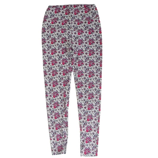 Lula roe Girls Blue| Magenta Leggings Size: One Size Blue| Magenta