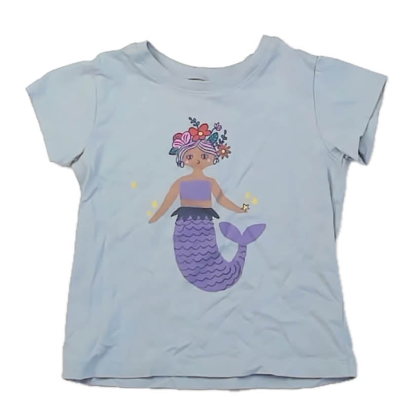Tea Collection Girls Blue Mermaid T-Shirt Size: 2T Blue Mermaid