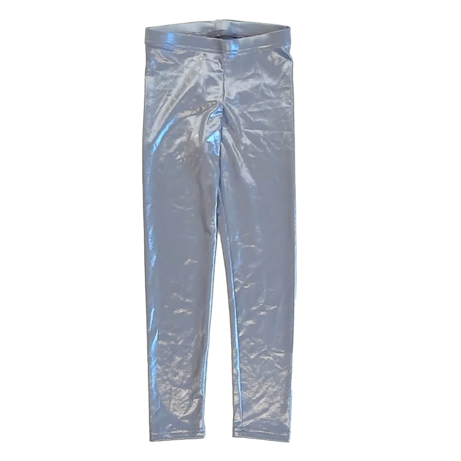 Old Navy Girls Blue Metallic Leggings Size: 6-7 Years Blue Metallic