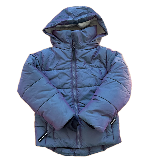 All In Motion Girls Blue Metallic Jacket Size: 4-5T Blue Metallic