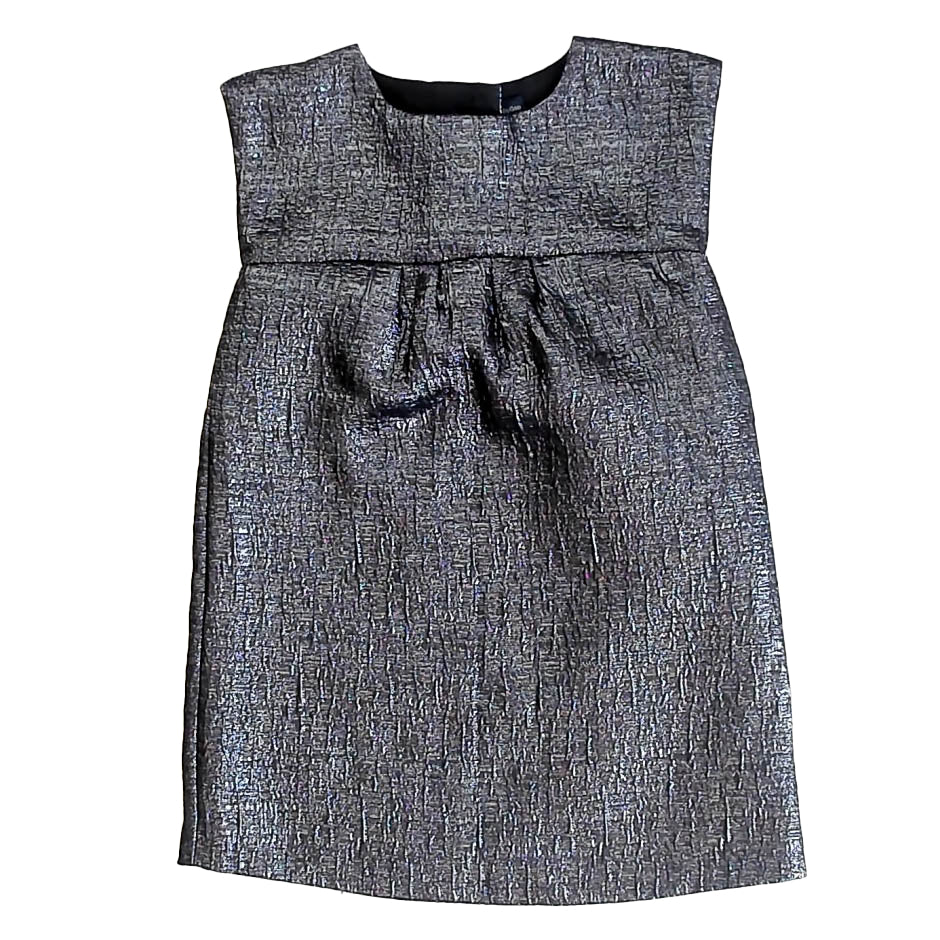 Gap Girls Blue Metallic Dress Size: 3T Blue Metallic