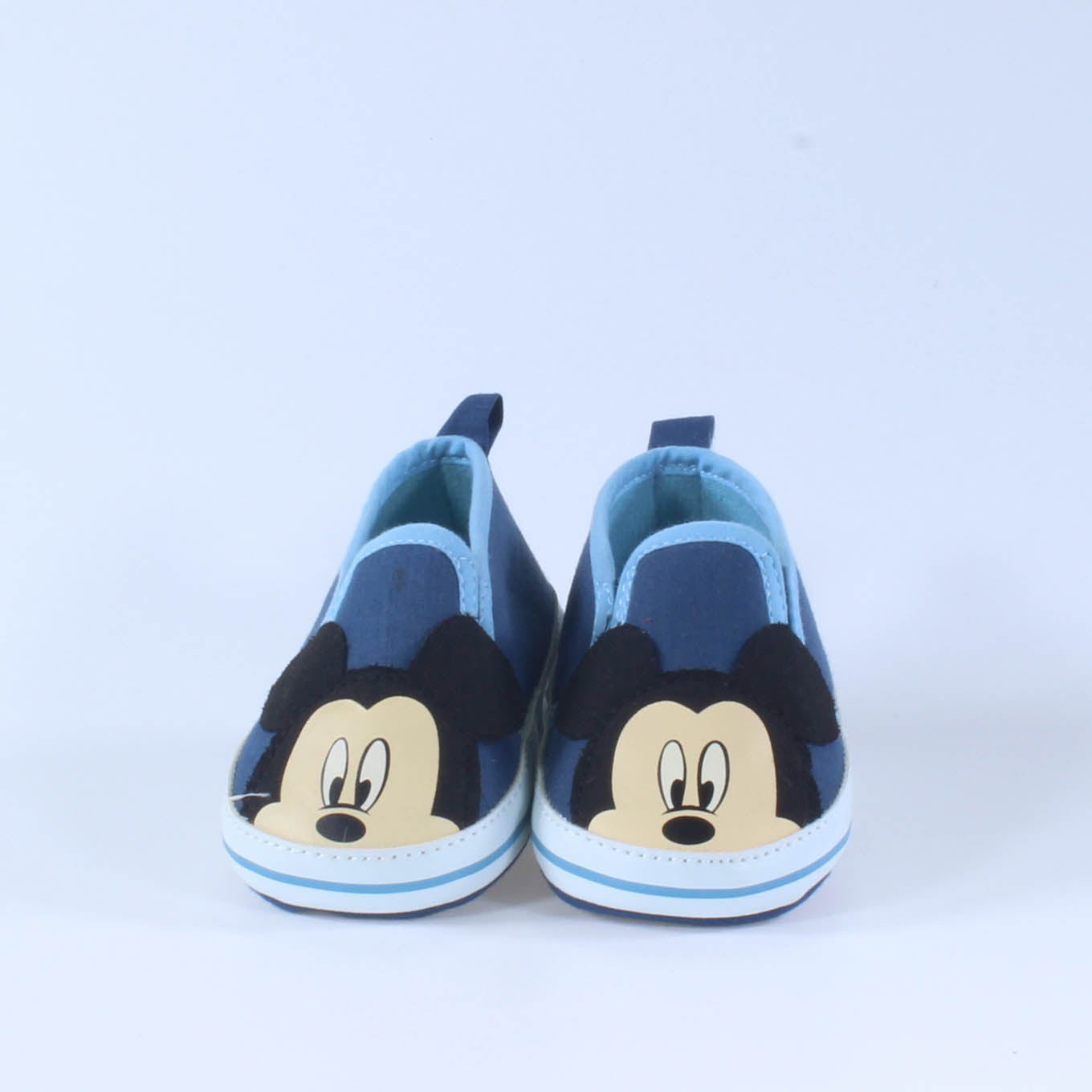 Disney Boys Blue Mickey Mouse Sneakers Size: 3-6 Months Blue Mickey Mouse