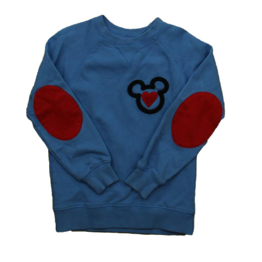 Hanna Andersson Boys Blue Mickey Sweatshirt Size: 5T