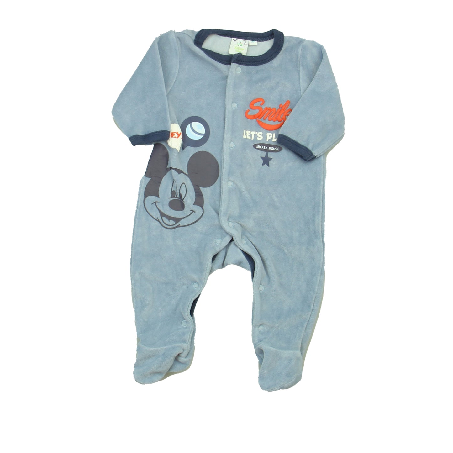 Disney Boys Blue "Mickey" Long Sleeve Outfit Size: 3 Months Blue "Mickey"