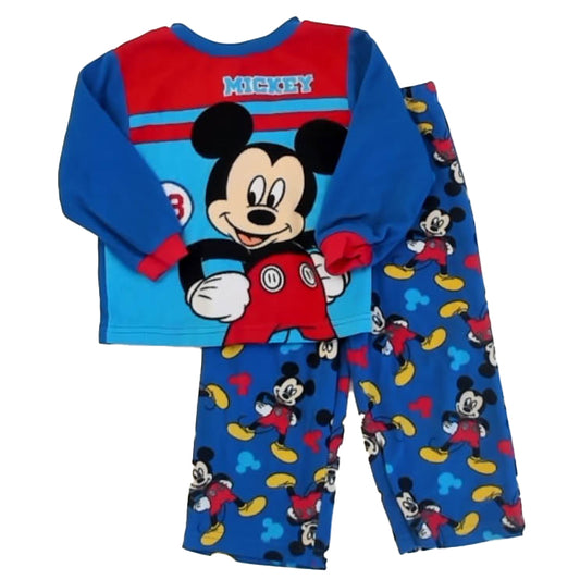 Disney Boys Blue Mickey 2-piece Pajamas Size: 3T Blue Mickey