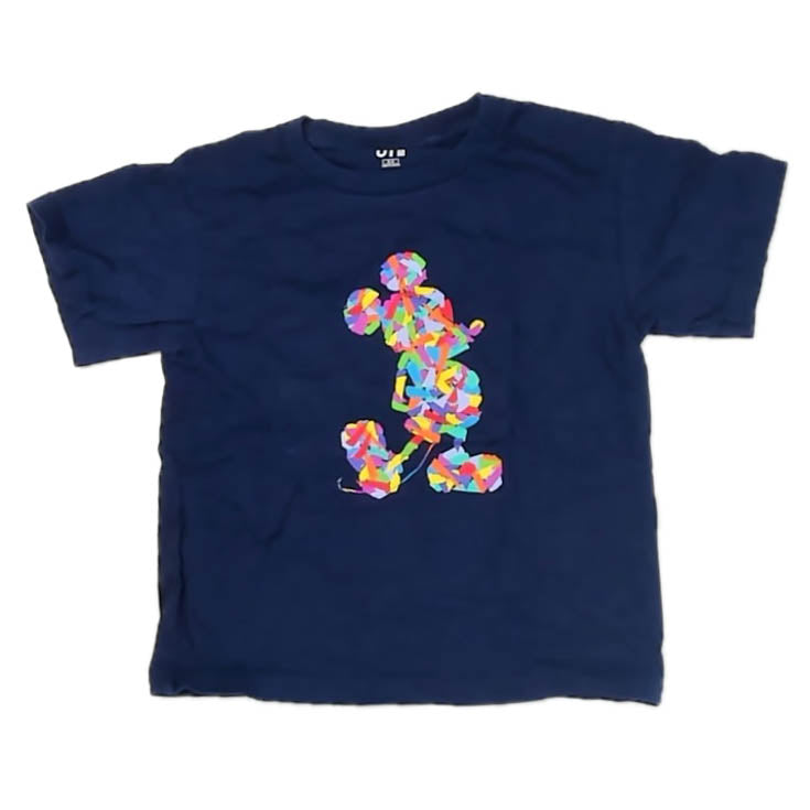Uniglo Boys Blue Mickey T-Shirt Size: 3-4T Blue Mickey