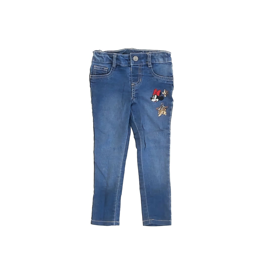 Unknown Girls Blue Minnie Mouse Jeans Size: 4T* Blue Minnie Mouse