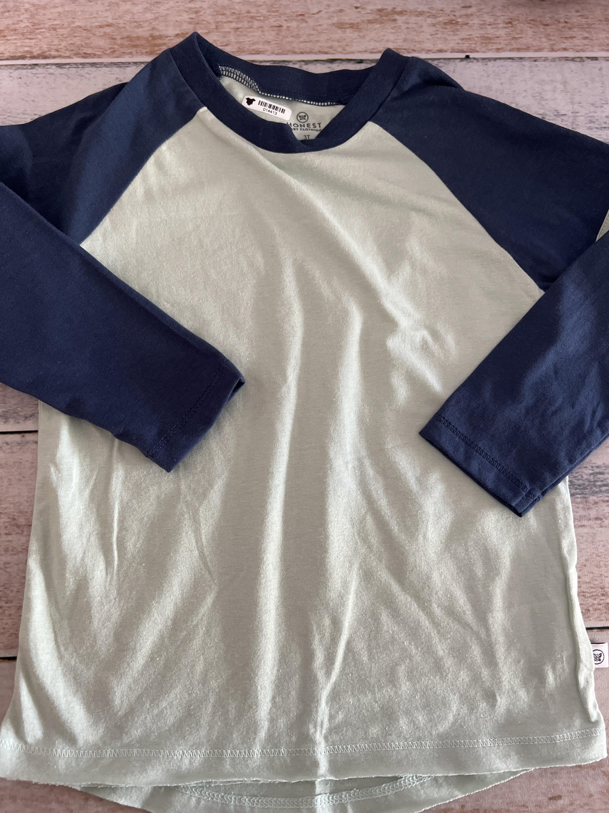 Honest co Boys Blue | Mint Button Down Short Sleeve Size: 3T Blue | Mint