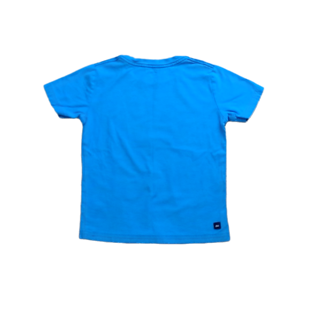 Tea Collection Boys Blue | Monkey Short Sleeve Shirt Size: 6 Years Blue | Monkey