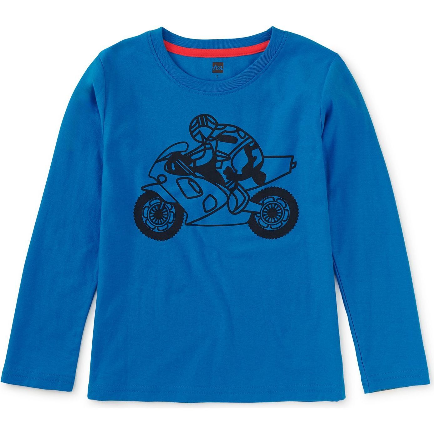 Tea Collection Boys Blue Motorcycle Long Sleeve T-Shirt Size: 5T Blue Motorcycle