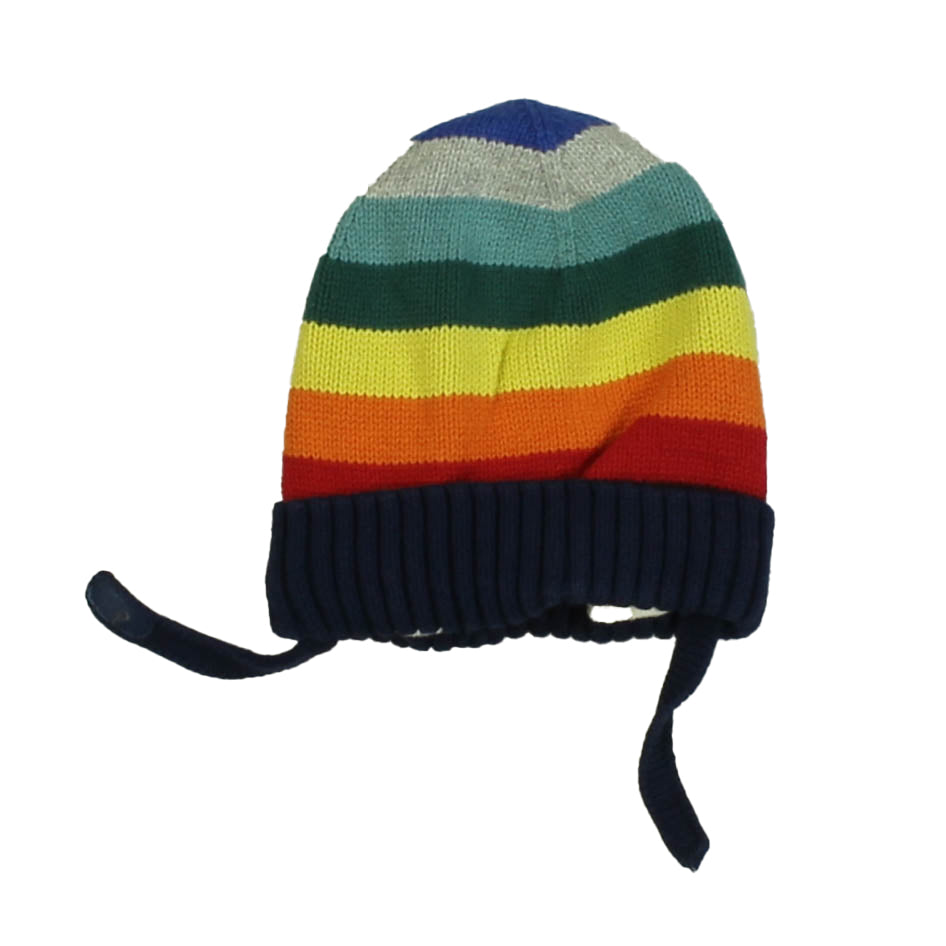 Gap Boys Blue | Multi | Stripes Winter Hat Size: 0-3 Months Blue | Multi | Stripes
