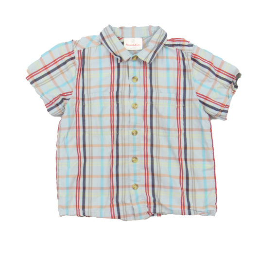 Hanna Andersson Boys Blue | Multi Button Down Long Sleeve Size: 4T Blue | Multi