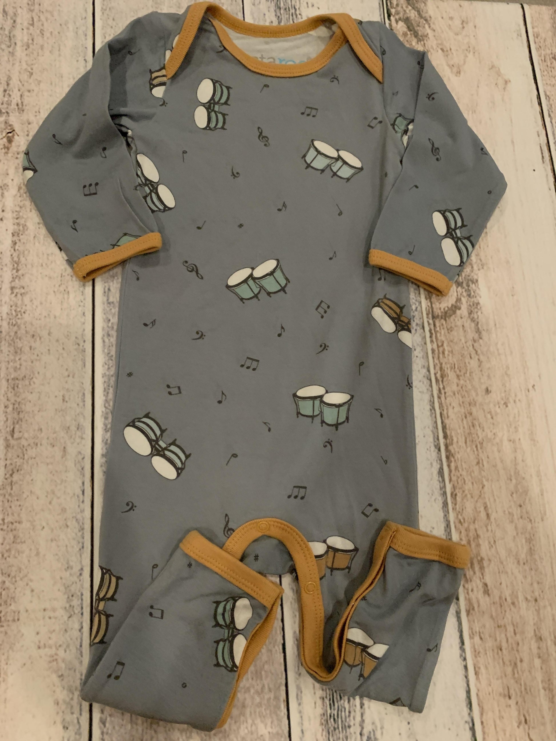 Bestaroo Boys Blue | Music Long Sleeve Outfit Size: 6-12 months Blue | Music