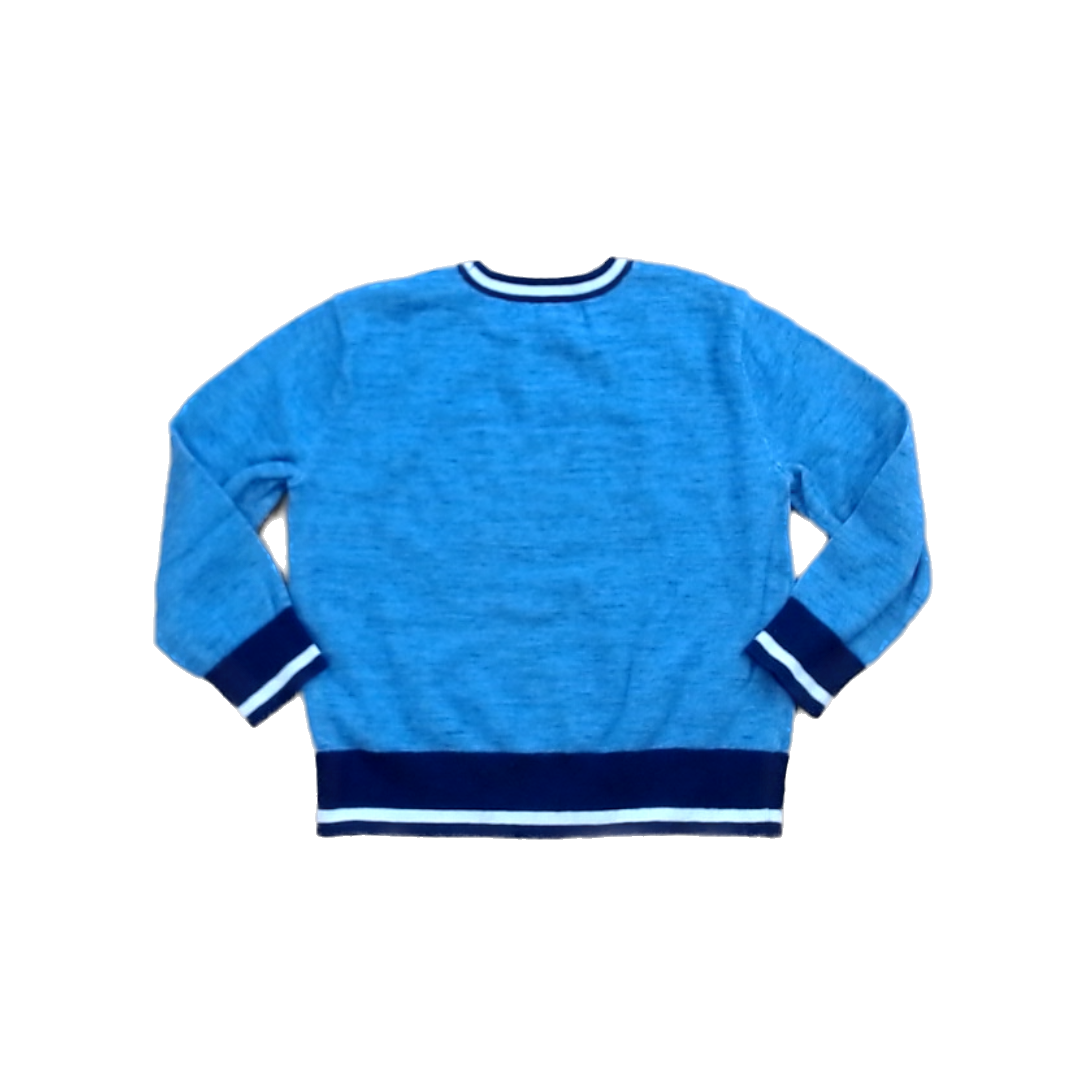 Rockets Of Awesome Boys Blue | Navy and White Rim Sweater Size: 3T Blue | Navy and White Rim