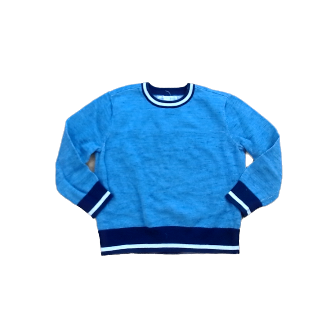 Rockets Of Awesome Boys Blue | Navy and White Rim Sweater Size: 3T Blue | Navy and White Rim