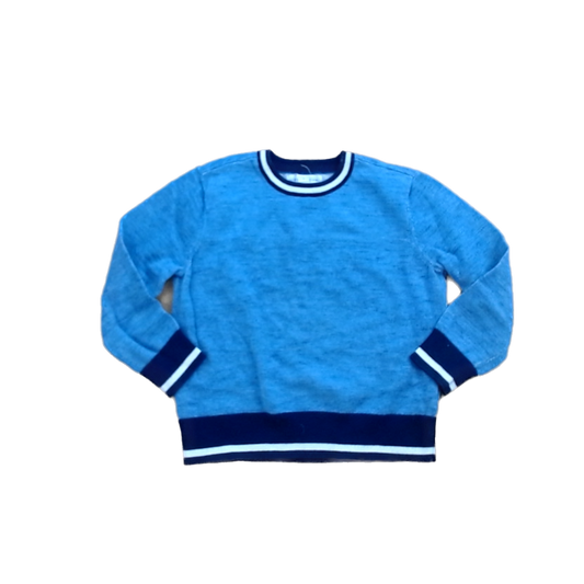 Rockets Of Awesome Boys Blue | Navy and White Rim Sweater Size: 3T Blue | Navy and White Rim