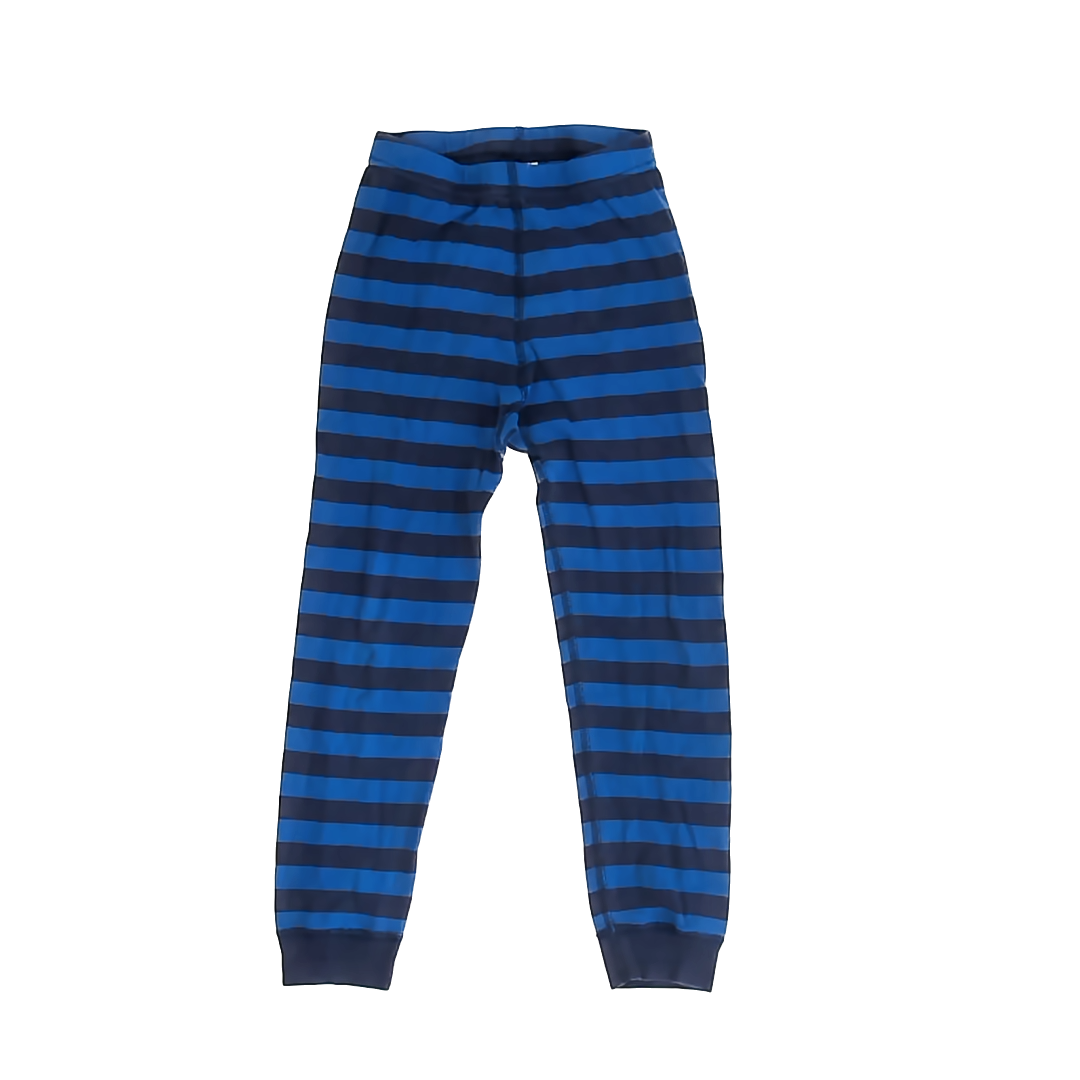 Hanna Andersson Boys Blue | Navy Stripes Pajamas Size: 6-7 Blue | Navy Stripes