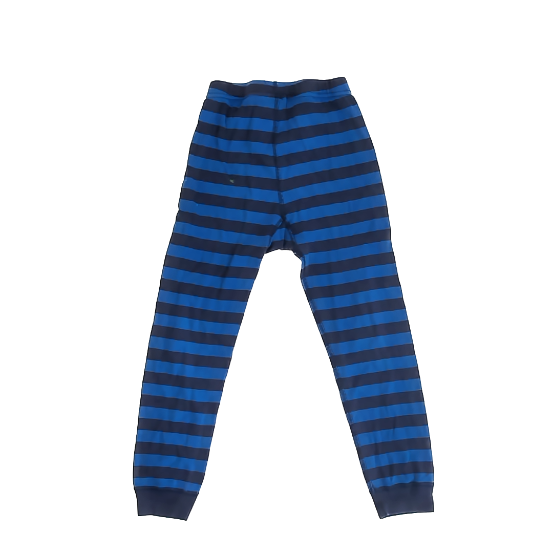 Hanna Andersson Boys Blue | Navy Stripes Pajamas Size: 6-7 Blue | Navy Stripes