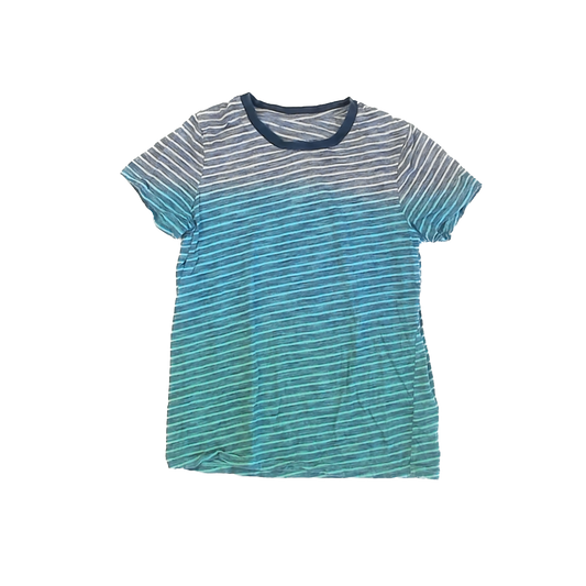 Rockets Of Awesome Boys Blue Ombre Striped T-Shirt Size: 12 Years Blue Ombre Striped