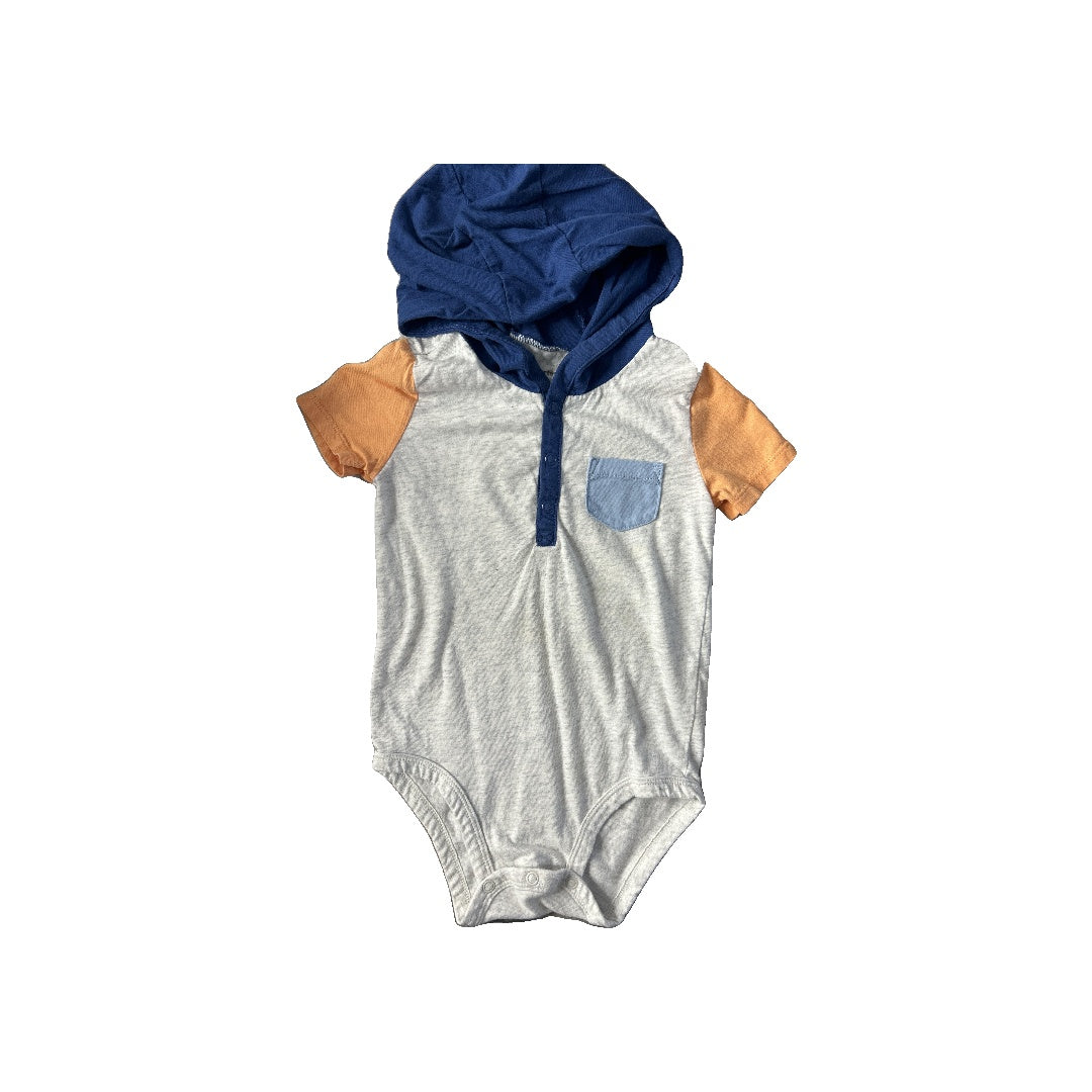 Unisex Blue | orange | cream Onesie Size: 24 months Blue | orange | cream