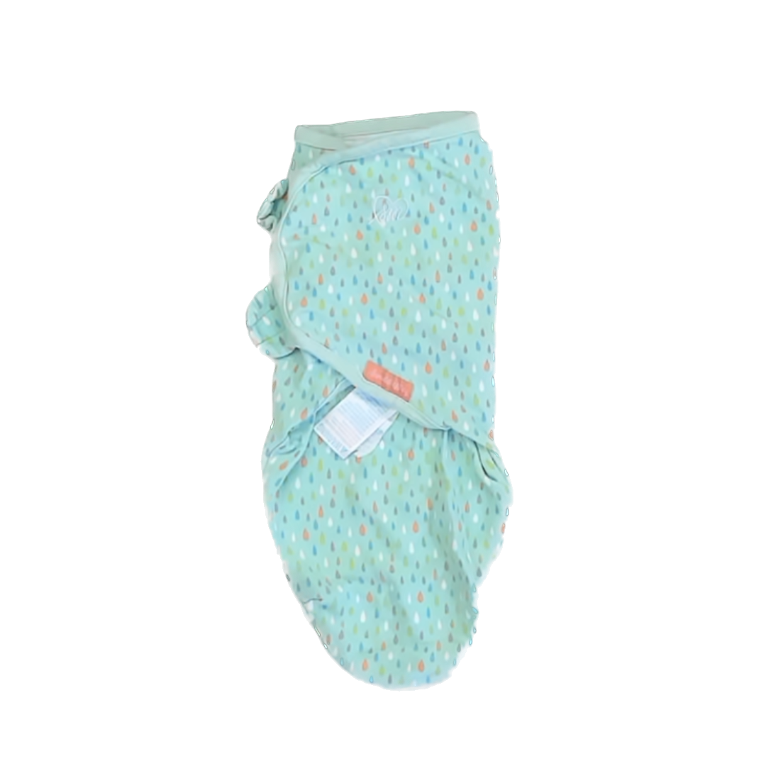 Swaddle Me Unisex Blue | Orange | Green Sleepsack Size: SM/MED Blue | Orange | Green