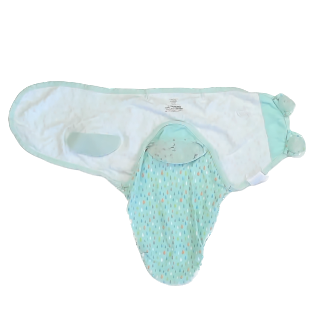 Swaddle Me Unisex Blue | Orange | Green Sleepsack Size: SM/MED Blue | Orange | Green