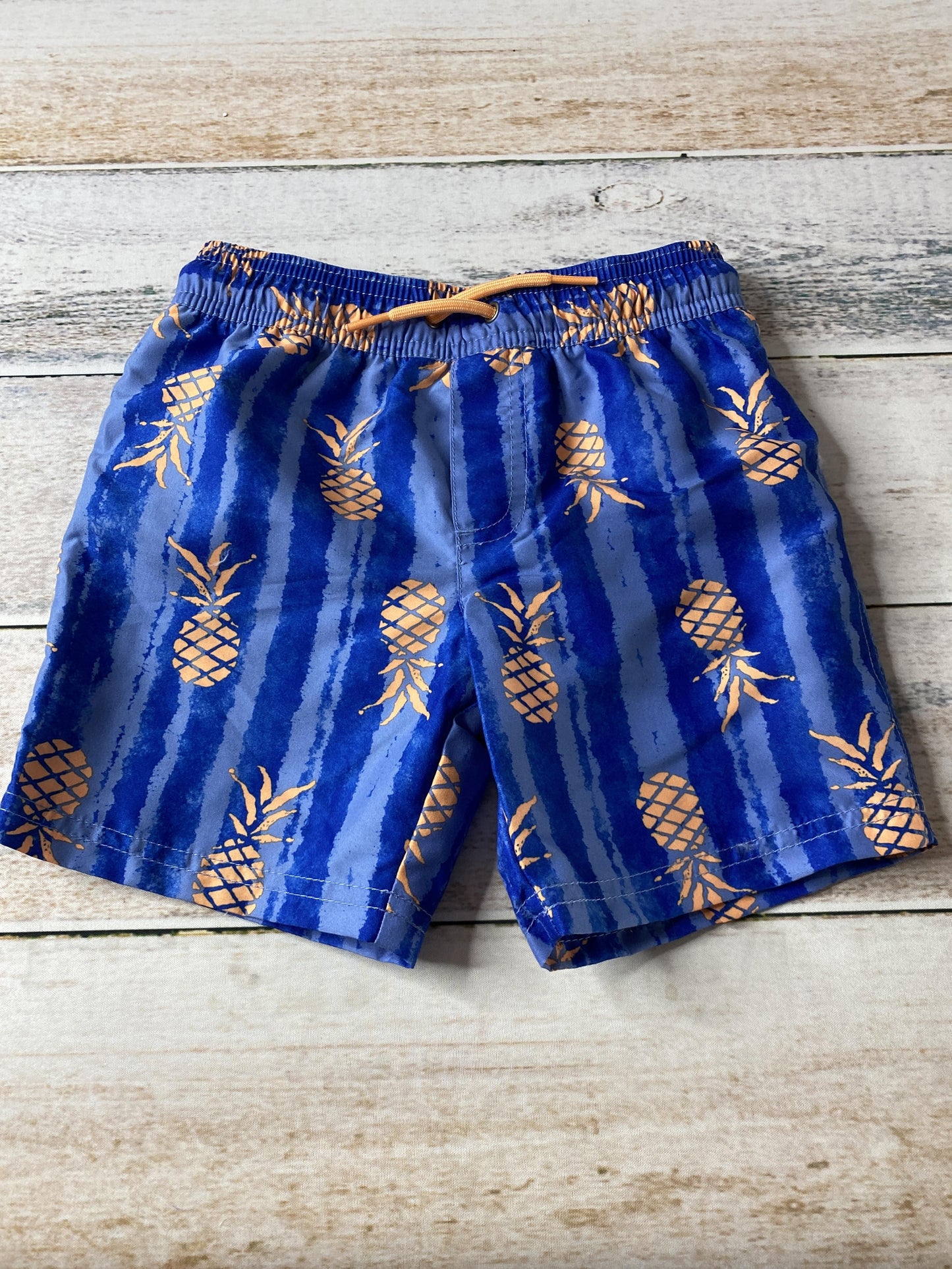 Carters Boys Blue | orange | Pineapples Trunks Size: 3T Blue | orange | Pineapples