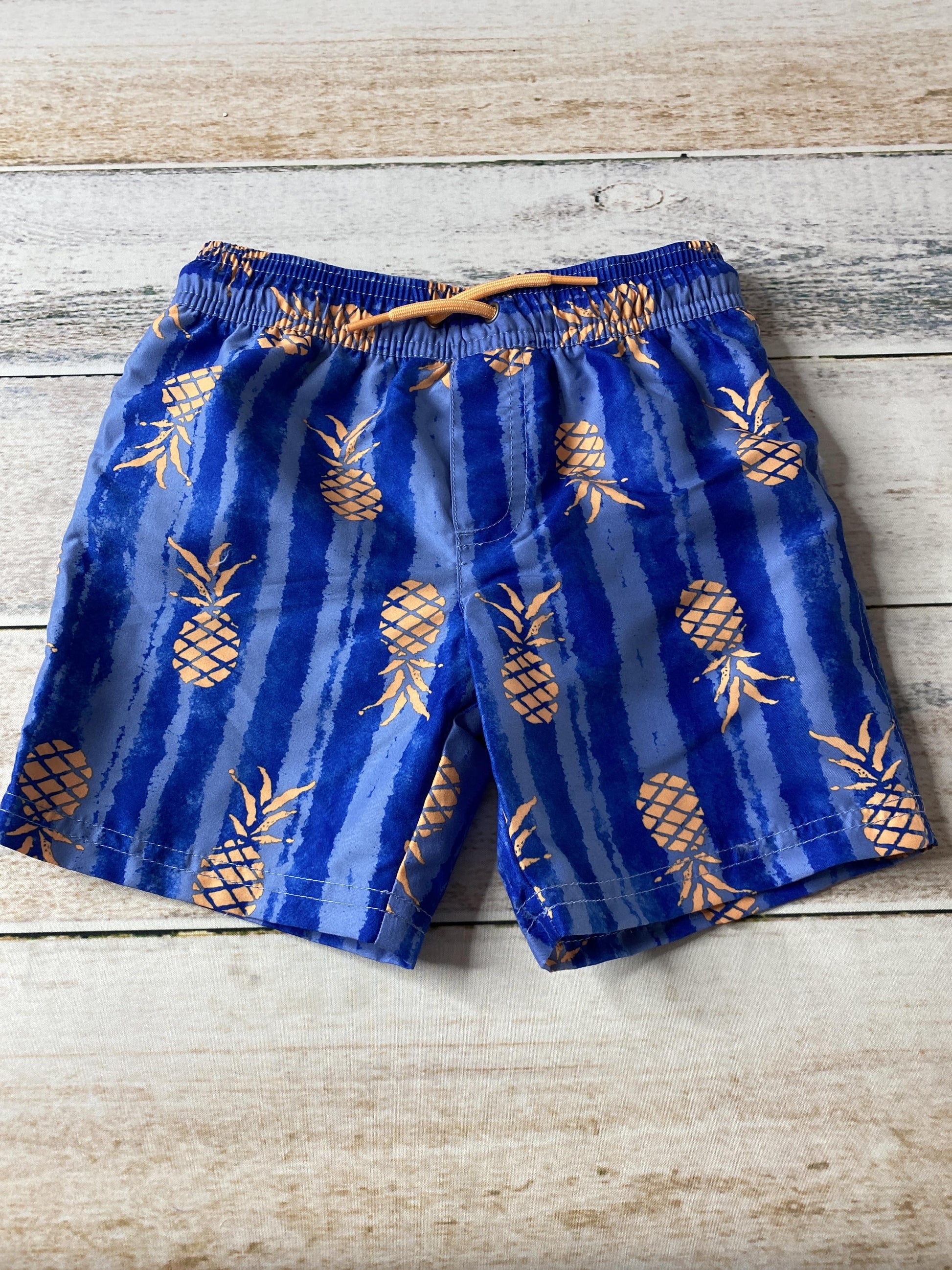Carters Boys Blue | orange | Pineapples Trunks Size: 3T Blue | orange | Pineapples
