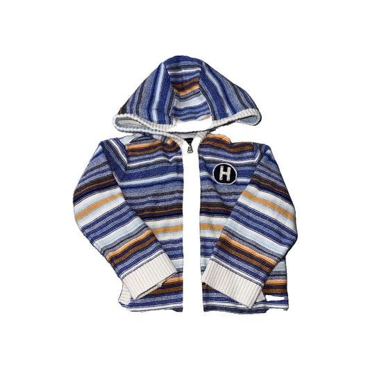 Tommy Hilfiger Boys Blue | orange | Striped Sweater Size: 2T Blue | orange | Striped