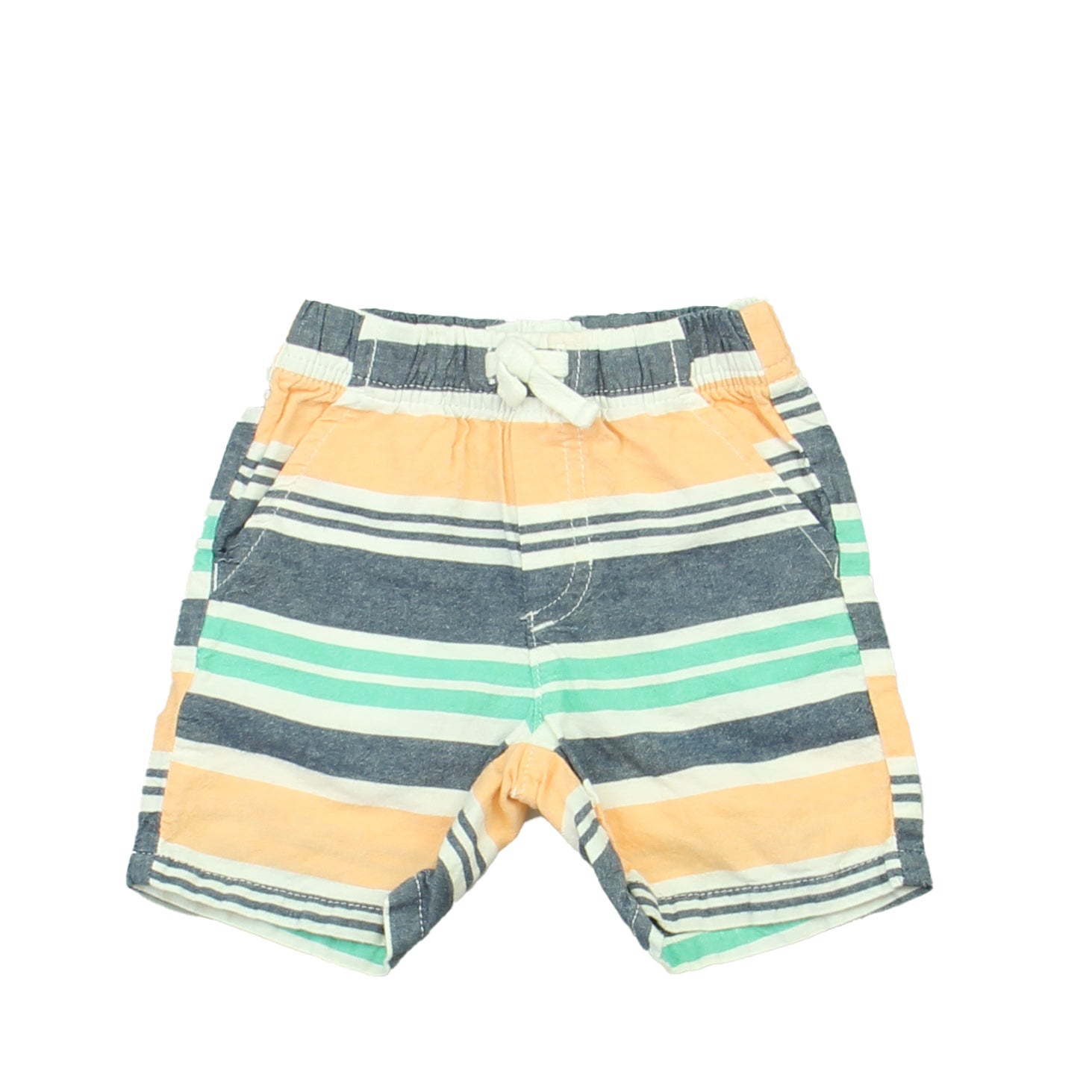 Gymboree Boys Blue | Orange | Teal Shorts Size: 6-12 Months Blue | Orange | Teal