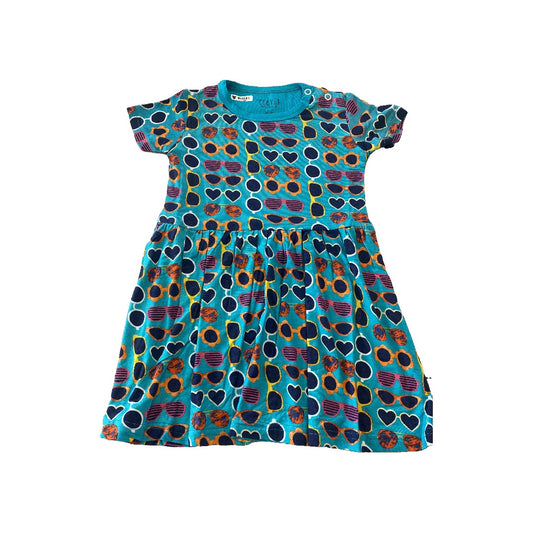 Clover Baby & Kids Girls Blue | orange | White | pink Dress Size: 2-3 Years Blue | orange | White | pink